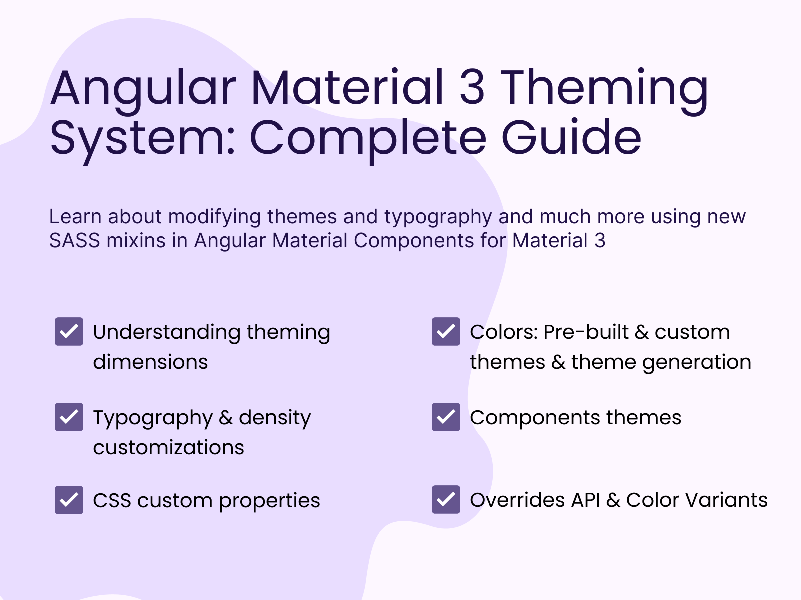 Angular Material Theming System course thumbnail